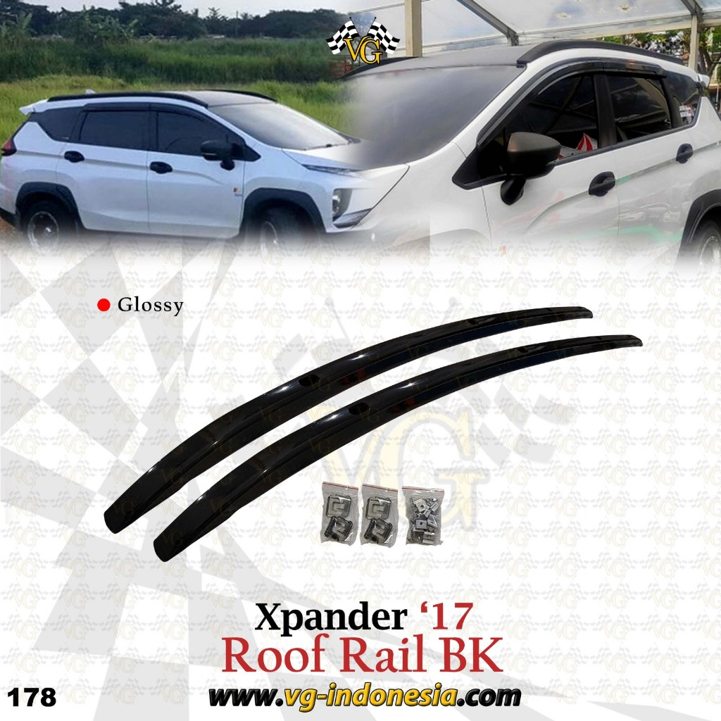 Xpander 2017 - 2022 Roofrail Roof Rail Black Glossy