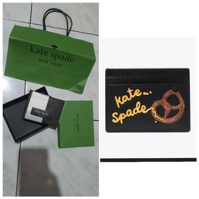 Kate Spade Small Card Holder Pretzel edition