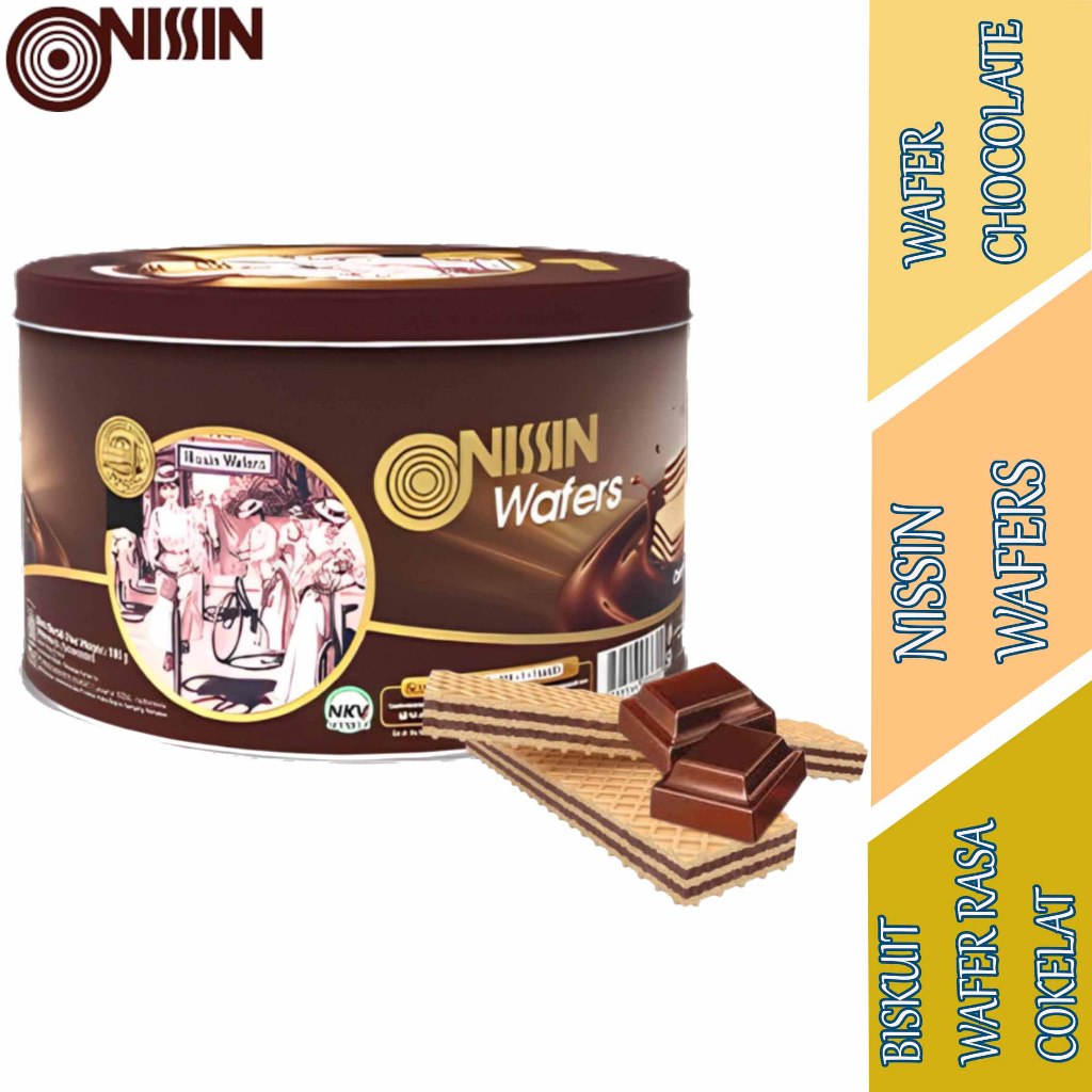 

Wafer Chocolate - Nissin Wafers - Biskuit Wafer Rasa Cokelat - 180gr