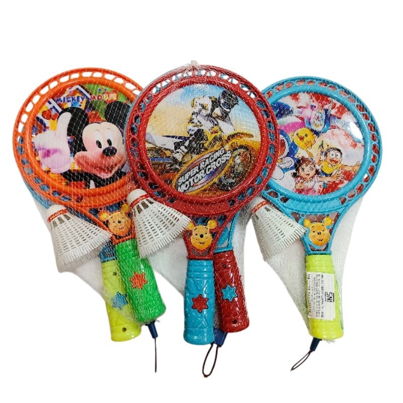 1022 Mainan Raket Badminton Anak Anak / Mainan Raket Bulu Tangkis Anak Anak / Mainan Raket