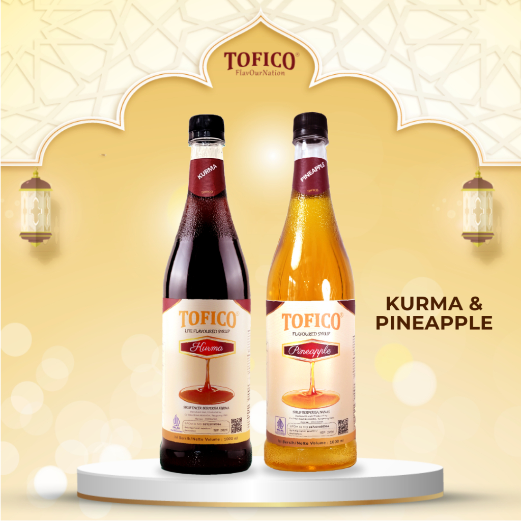 

PAKET SPECIAL RAMADAN Tofico Syrup Kurma 1L + Pineapple Syrup 1L