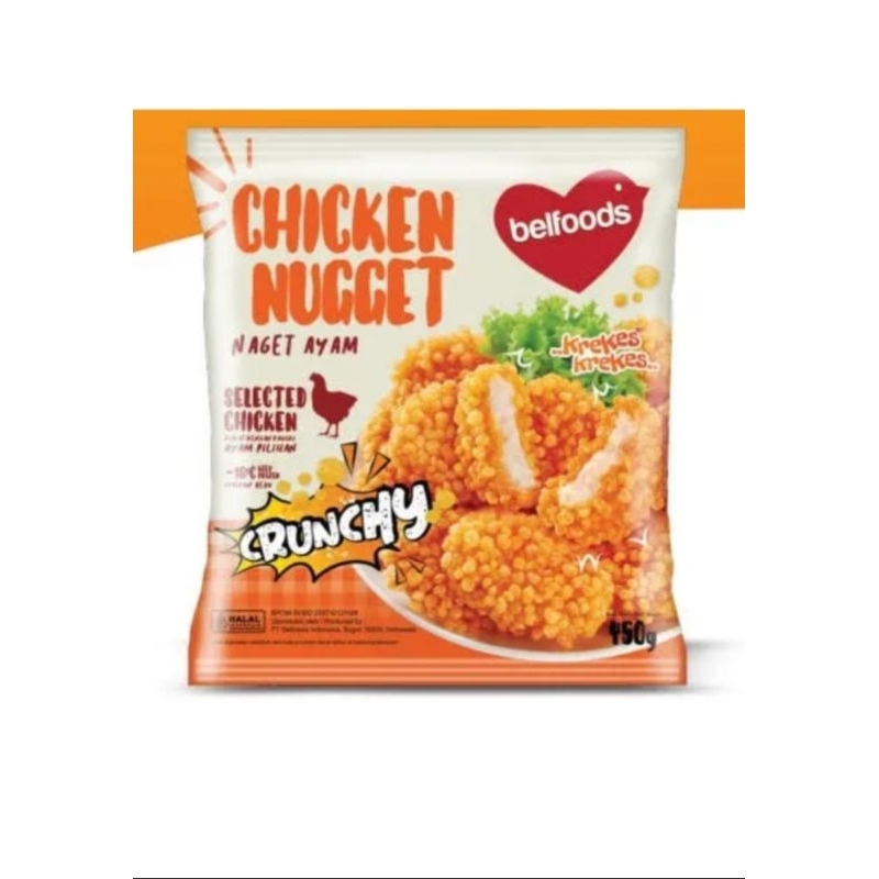 

Makanan Frozen Foods Belfoods Nugget Crunchy Chicken Nugget Crunchy