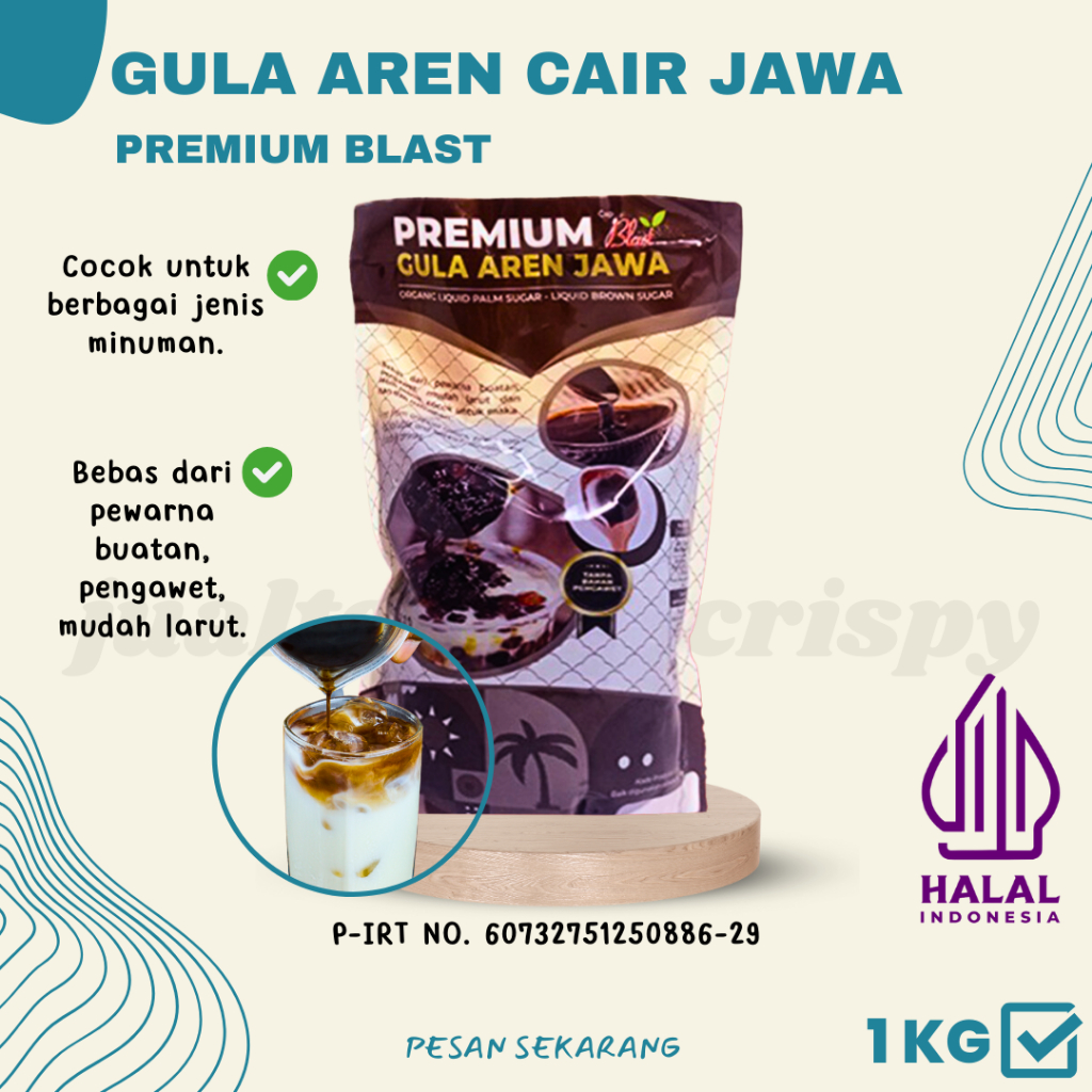 

Gula Aren Cair Jawa Premium | Liquid Palm Sugar Blast 1 Kg