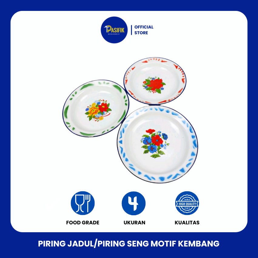 PIRING SENG JADUL/PIRING JADUL/PIRING SENG MOTIF KEMBANG
