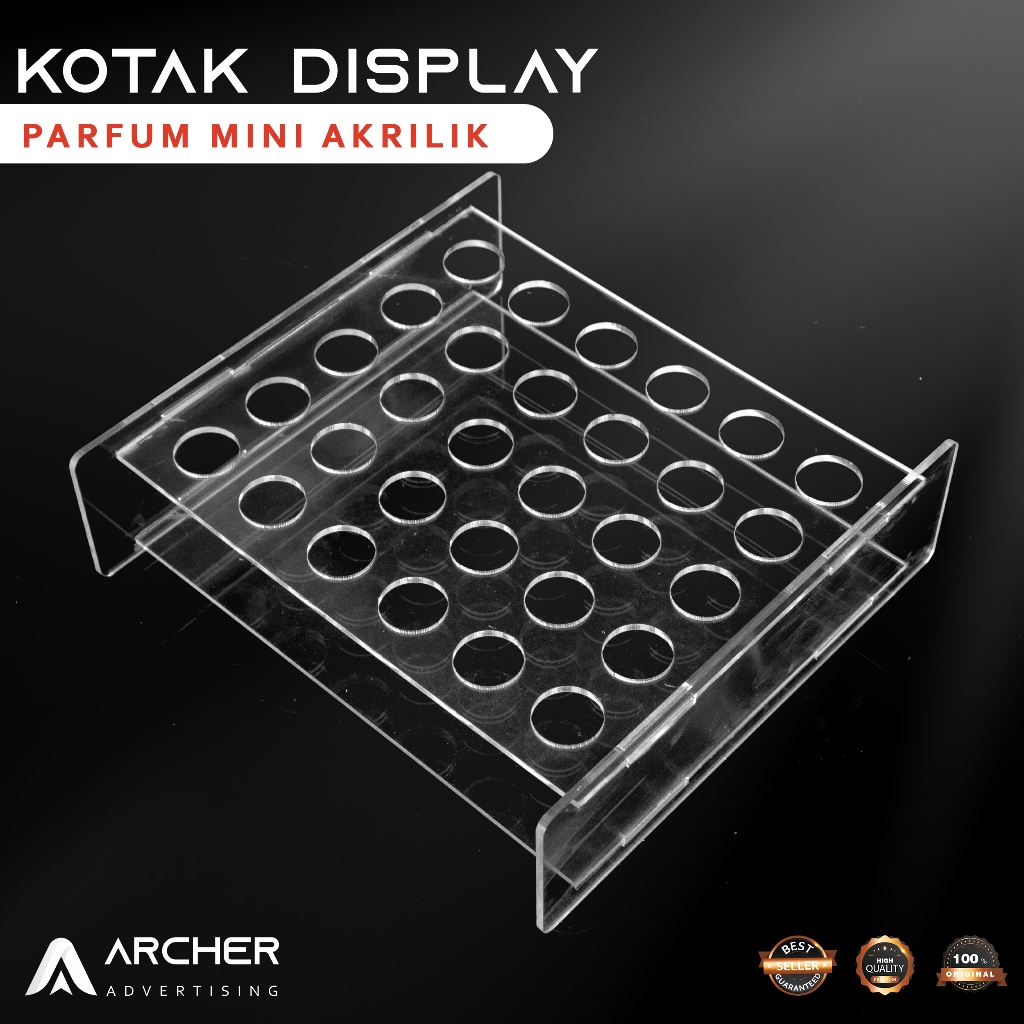 KOTAK DISPLAY PARFUM AKRILIK / RAK PARFUM ORGANIZER