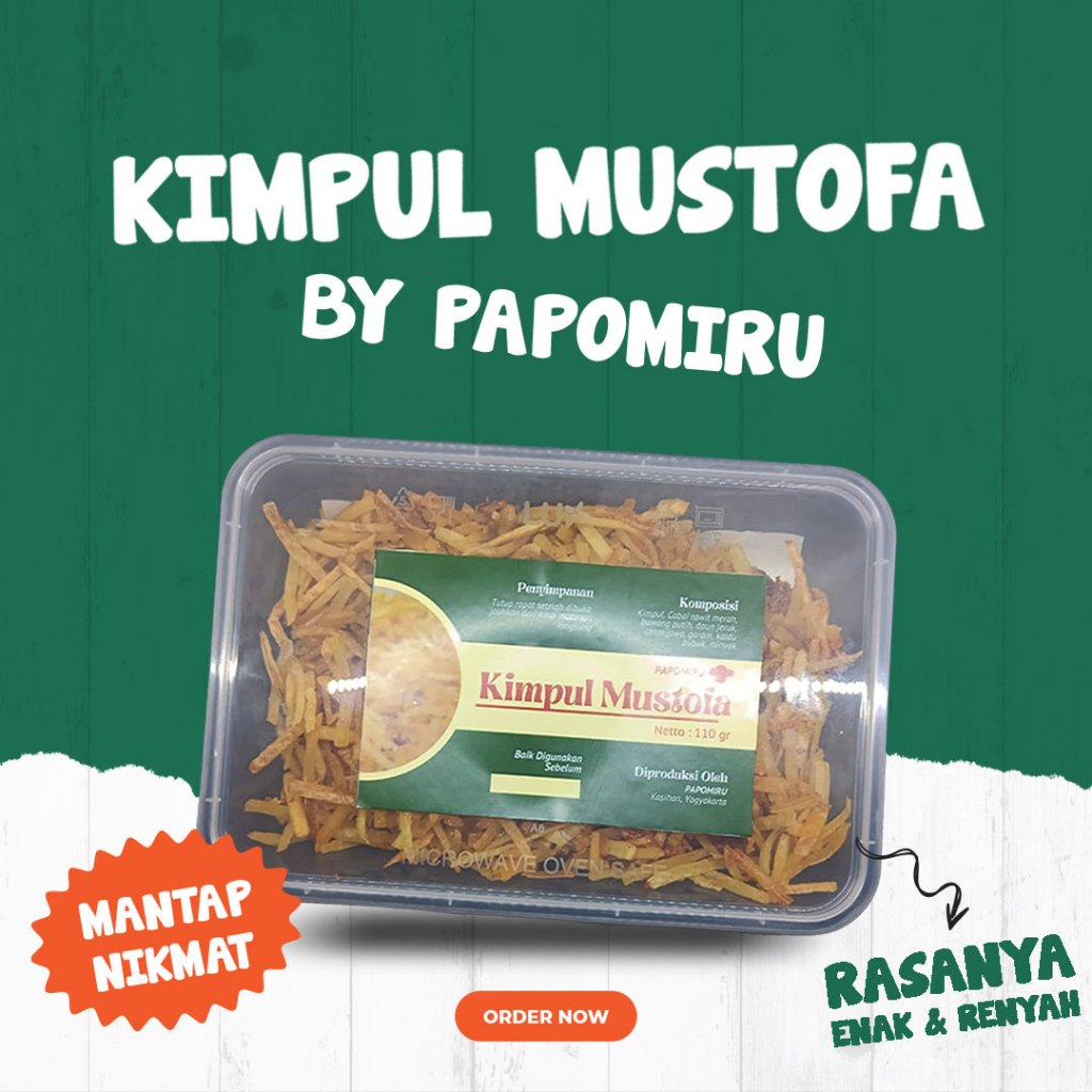

110g Keripik Kimpul(Sejenis Talas) Mustofa Papomiru Murah Mantab