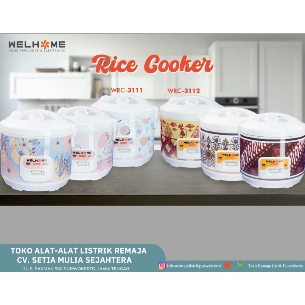 Rice Cooker Welhome WRC 3111 | 3112