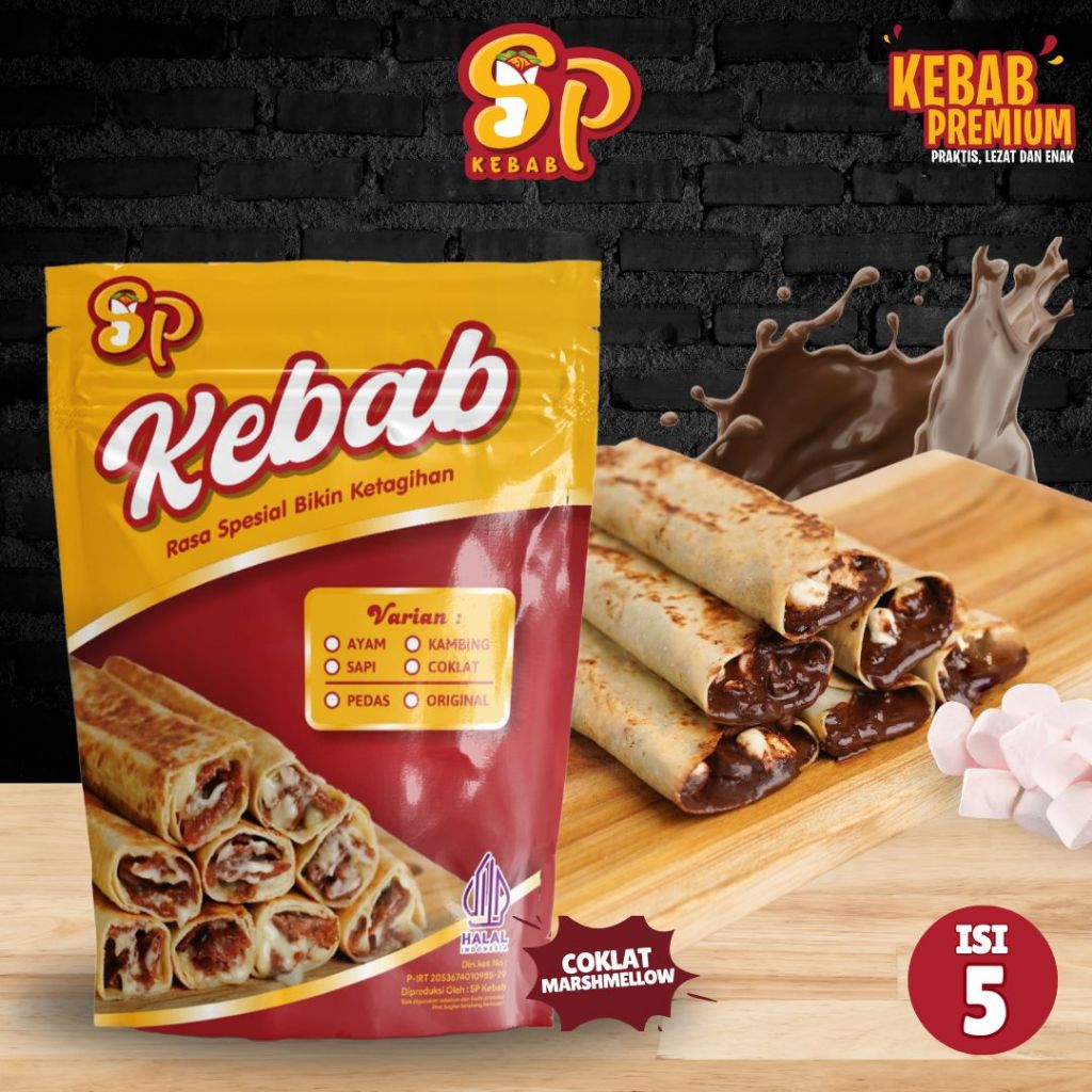 

KEBAB COKLAT MARSHMALLOW UKURAN SEDANG SPKEBAB COKLAT CRUNCHY LUMER ISI 5PCS DENGAN TABURAN MARSHMALLOW MELIMPAH PREMIUM & HALAL, KEBAB FROZEN , KEBAB LUMER , KEBAB TURKI, KEBAB TURKY , KEBAB ISI 5PCS