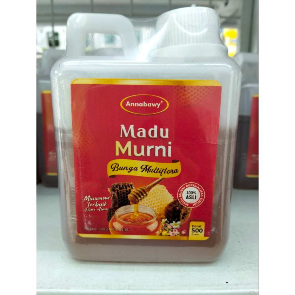 

Madu Murni Multiflora Annabawy 1kg - 500 gram - 350 gram - 150 gram