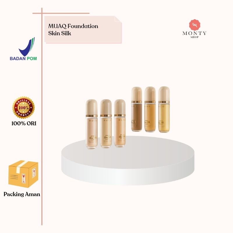 MUAQ High Definition Perfect Skin Silk Foundation -Jawa-Bali-Sumatera-Sulawesi-Kalimantan-Papua - fo