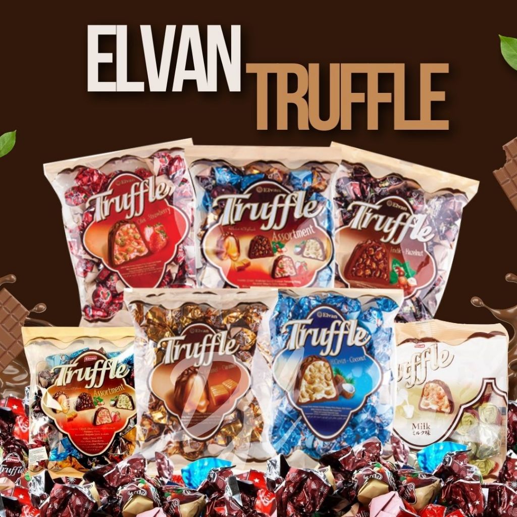 

Elvan Truffle Chocolate 400g Coklat Truffles isi Krim 1 Pouch