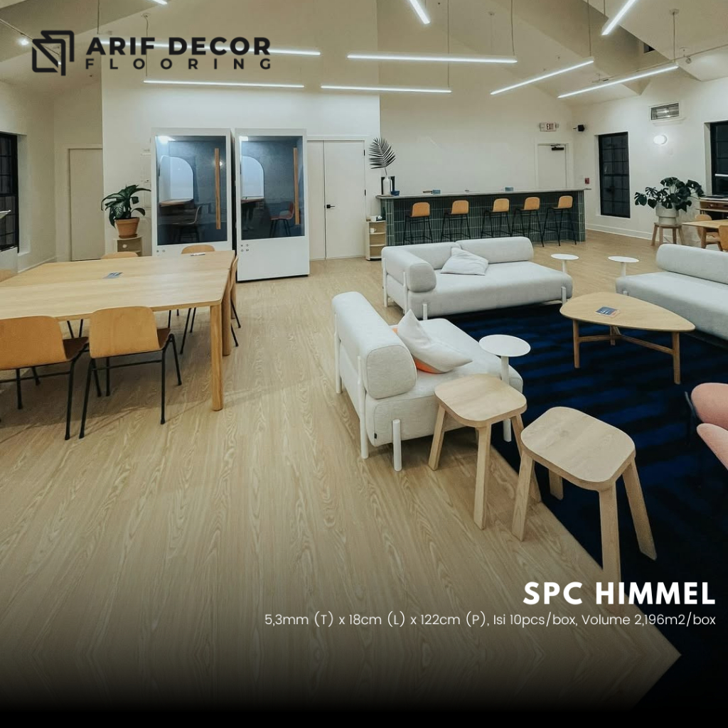 SPC HIMMEL tebal 5,3mm motif kayu / wood - spc flooring premium