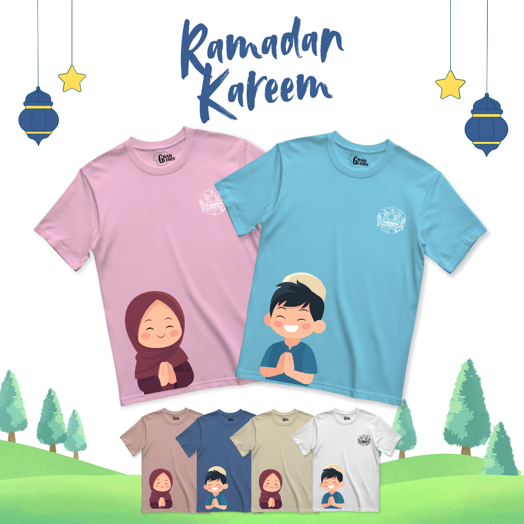 Kaos Ramadhan Kareem Anak Dan Dewasa baju idul fitri 2026 hampers lebaran couple baju ramadhan coupl
