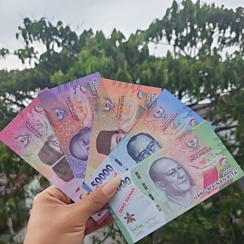 uang mainan baru isi 25 lembar / uang mahar / mainan anak murah grosir / money toys /