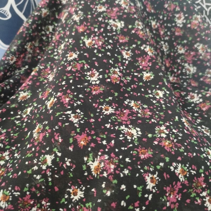 Kain ceruty motif - bahan ceruty premium - bahan babydoll premium - kain ceruty babydoll motif - bah