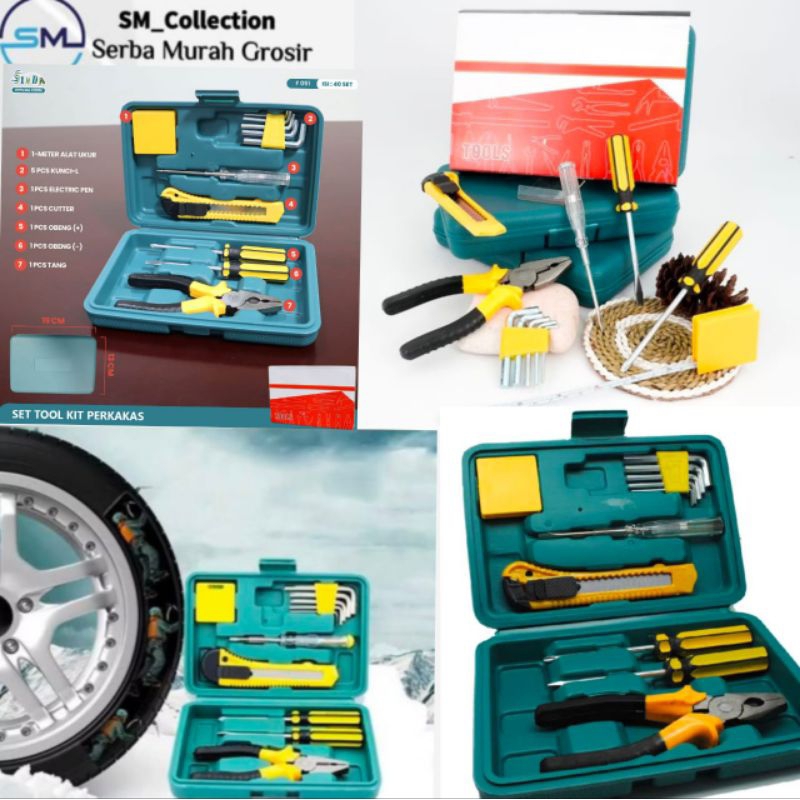 Perlengkapan Tukang/Alat Bor/Alat Bangunan/Alat Motor/Set Peralatan Mobil