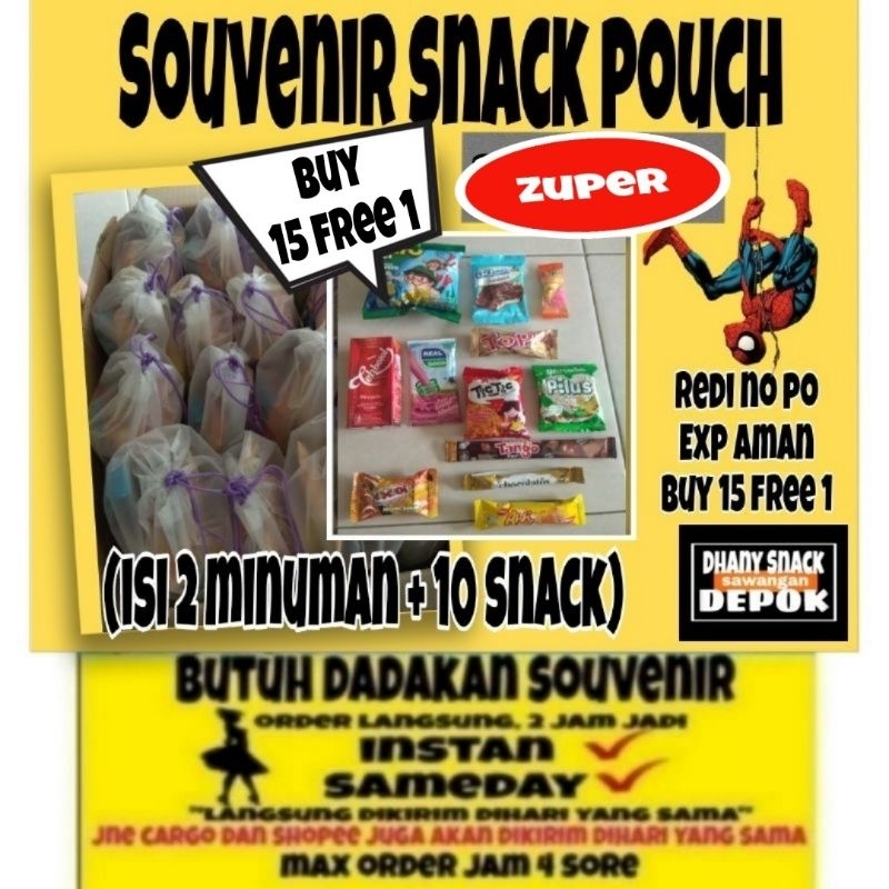 

Paket snack ulang tahun anak buy 15 free 1 /paket ultah anak/hampers ultah/souvernir ultah