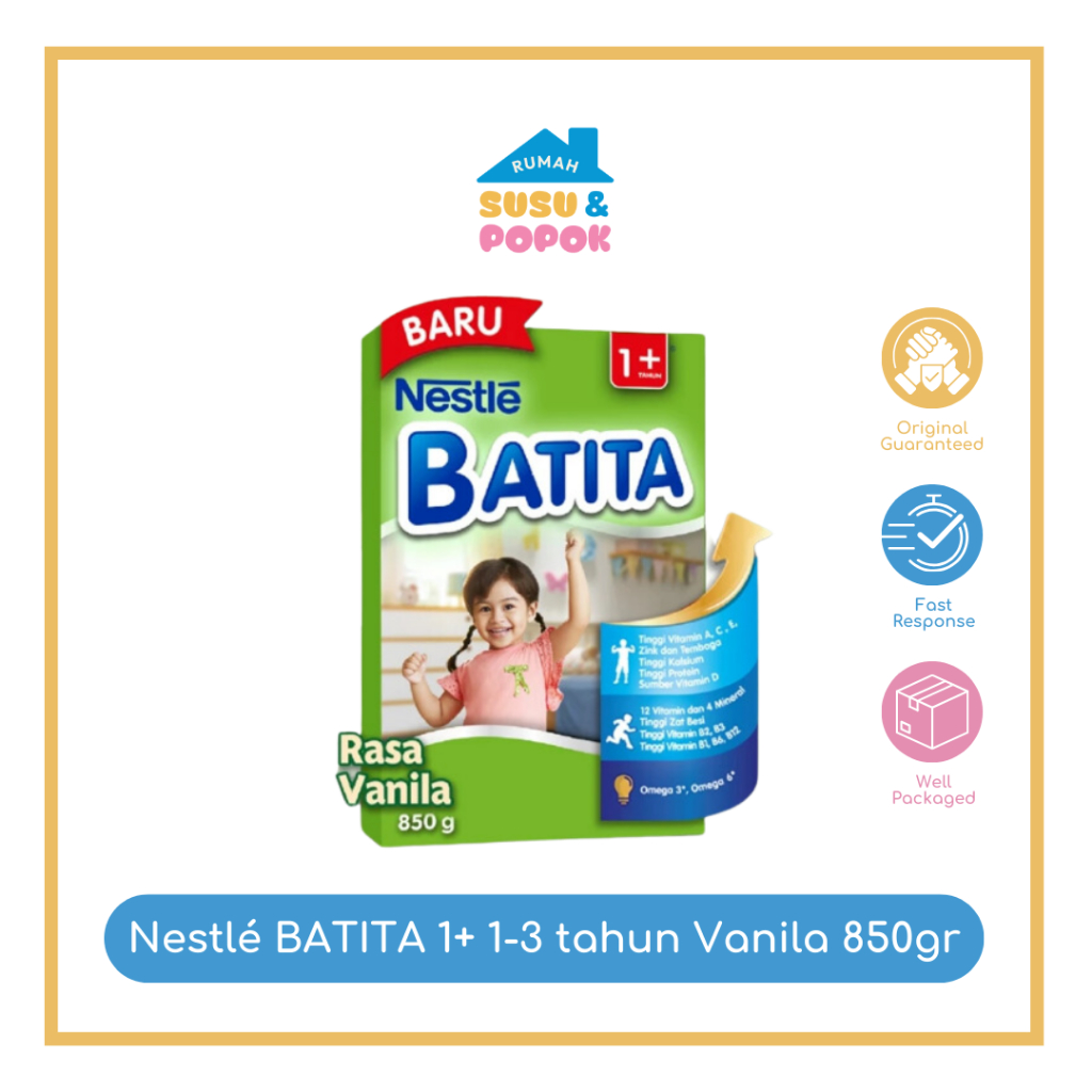 Nestlé BATITA 1+ 1-3 tahun Vanila 850gr