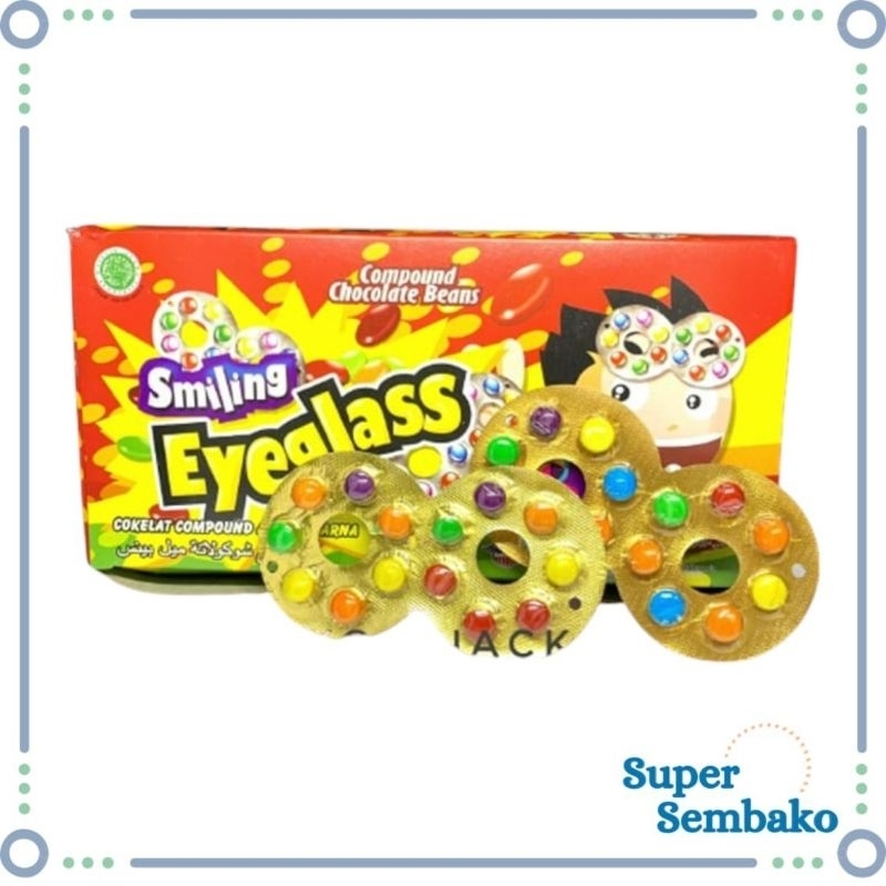 

SNACK JADUL PERMEN COKELAT KACAMATA SMILING EYEGLASS ISI 40 BUNGKUS