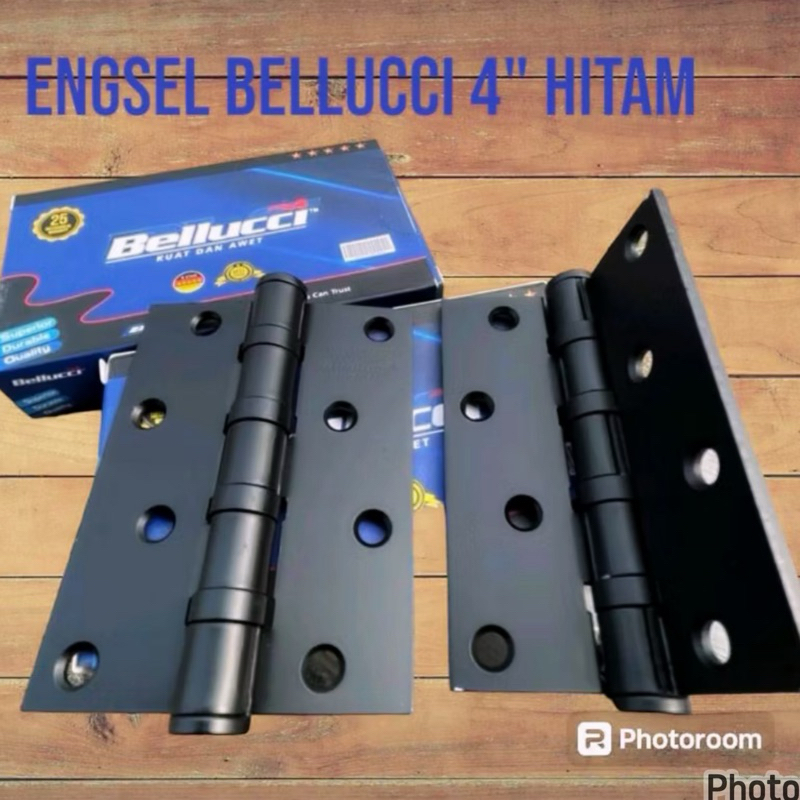 Harga Promo Sale Engsel Belluci hitam 304/ Engsel 4 Inc Kodai Stanlis Tebal Engsel Pintu Kodai Stain