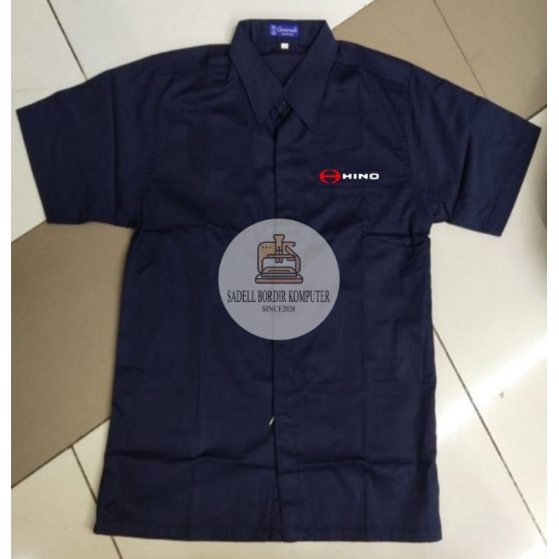 Kemeja HINO Kemeja Dealer HINO Navy Lengan Pendek Pria