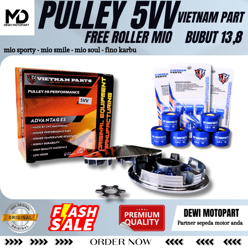 PULLEY RUMAH ROLLER MIO M3, MIO S, MIO Z 125 Stater Halus Meningkatkan Akselerasi Upgrade CVTPULLEY 