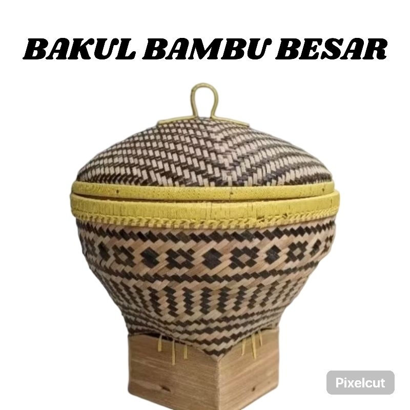 BAKUL BAMBU BESAR BOBOKO CECETING NASI ISI 2 LITER