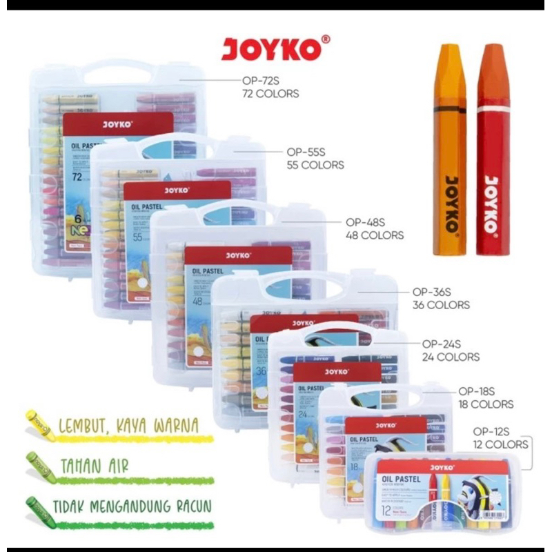 

Crayon JOYKO 12/24/36/48/55 warna JOYKO