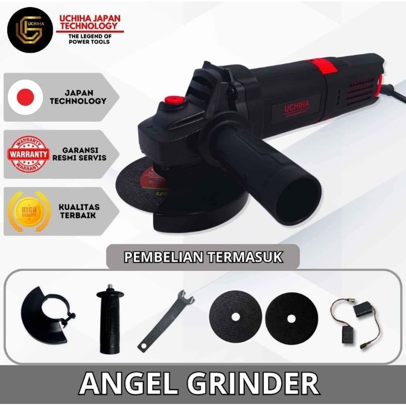 mesin gerinda uchiha 801 gurinda tangan grinder angle 4inch harga promo