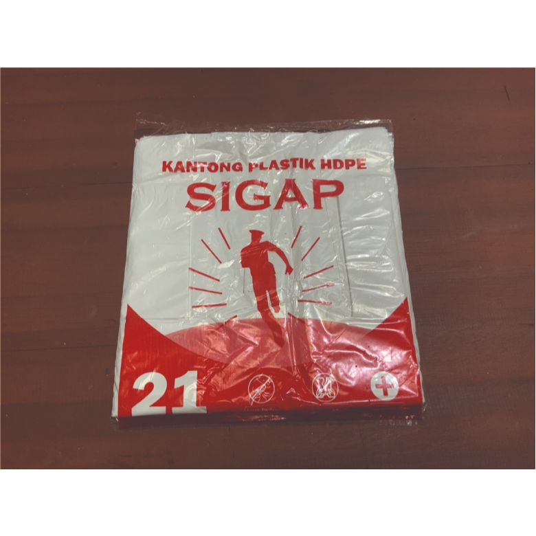 KANTONG PLASTIK KRESEK HD / HDPE PUTIH SUSU TEBAL 21 / Bening / Hitam / Besar / Sedang