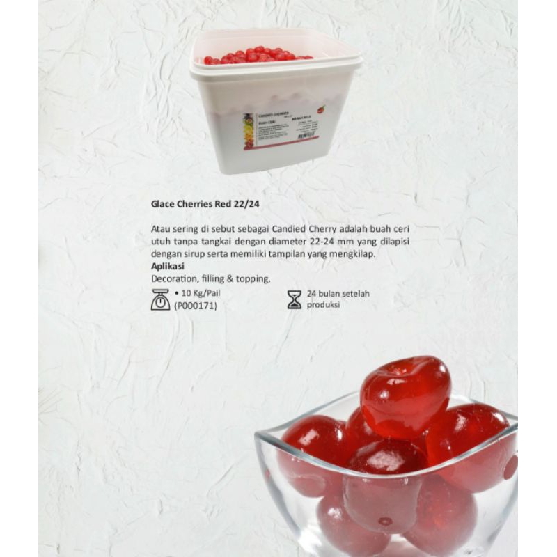 

Aptunion Glace Cherries 10kg