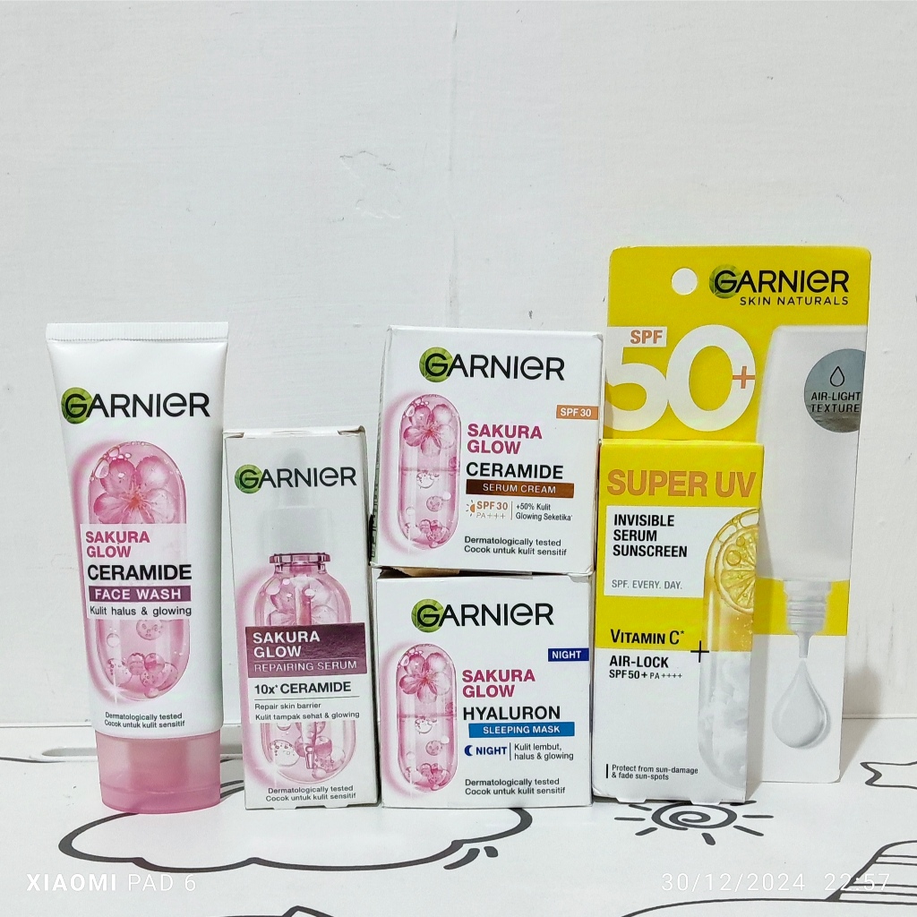 Garnier Paket lengkap Sakura Glow 5 item