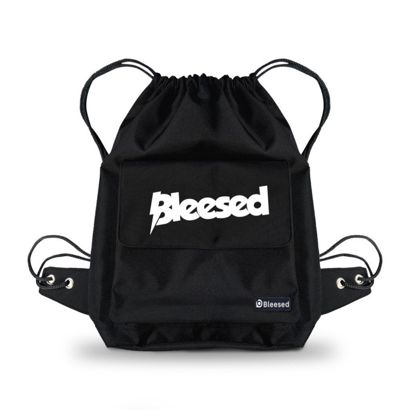 Bleesed x Tas Serut Original BLEESED Hitam Pria Wanita