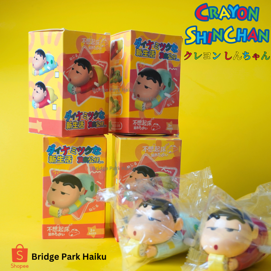 Crayon Shinchan Movable Mainan Shinchan Bisa Bergerak Shinchan Daily Life Mode Mager Malas Lazy Baju