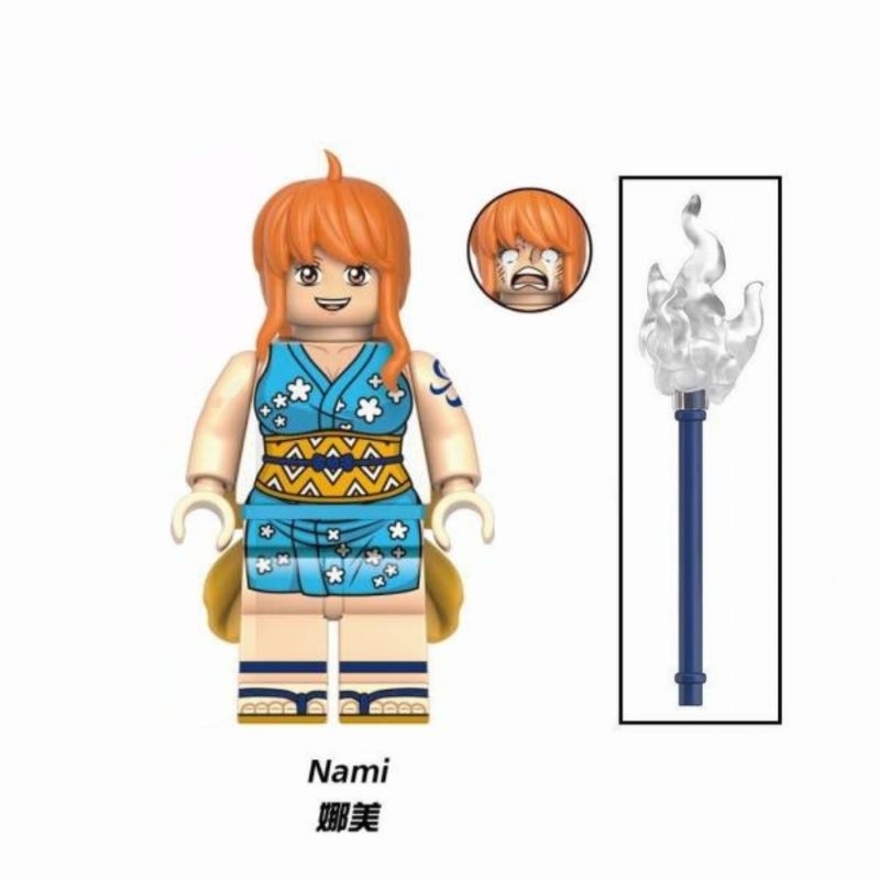 Mainan balok/brick action minifigure Nami (Wano Country Arc) (One Piece)
