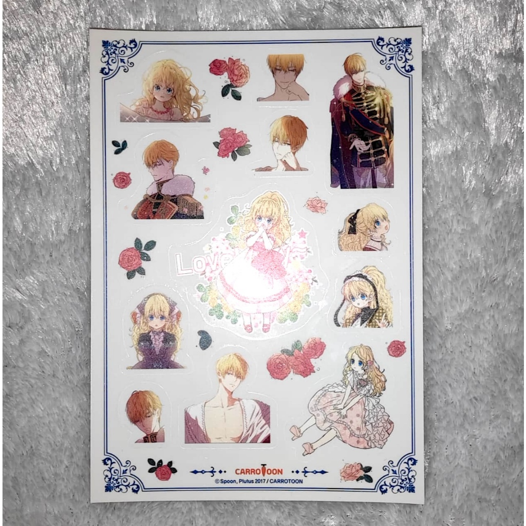 Official [Suddenly I Became A Princess] Sticker Claude & Athanasia 4