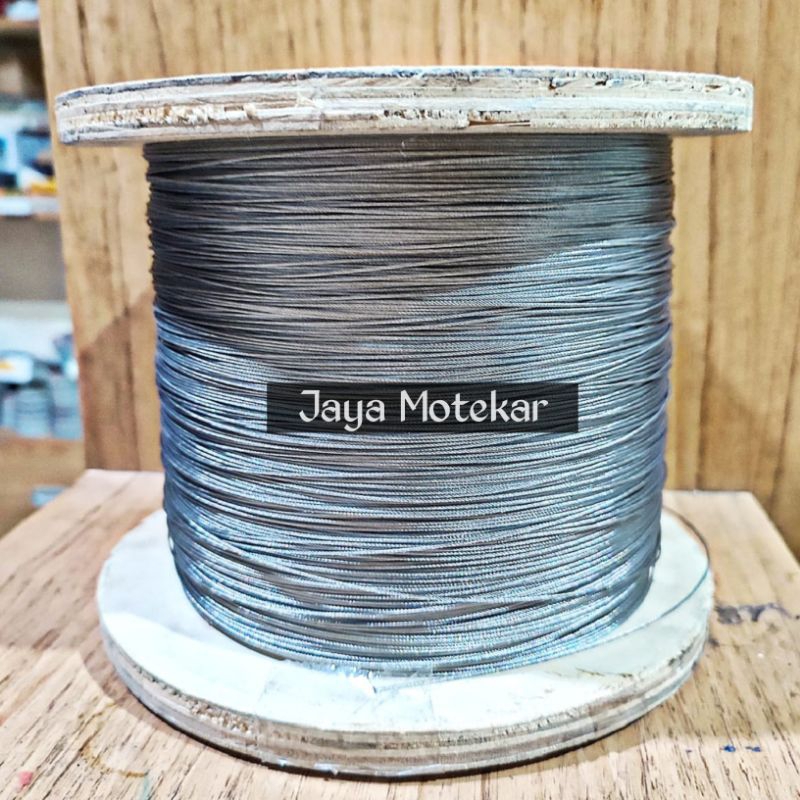 kawat seling tali seling stainless 0.5 0.8 1 2 3 4 mm kabel Sling stainless steel anti karat