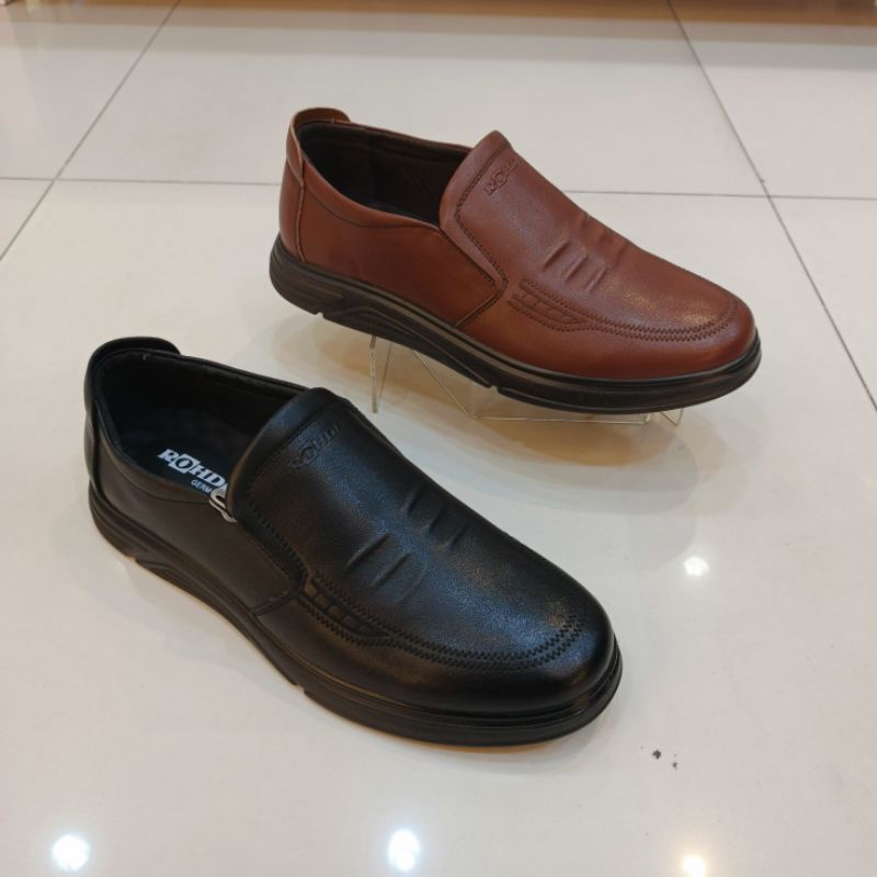Sepatu Slip on kulit pria Rohde men 7208