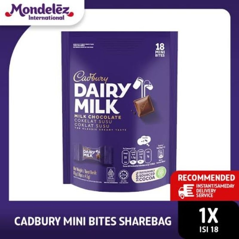 

Cadbury Dairy Milk Mini Bites Share Bag