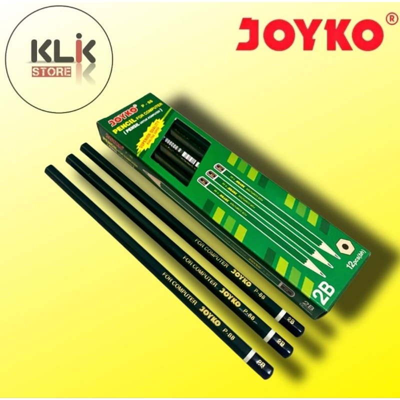 

( Ecer / 1 Pcs ) Pensil 2B Joyko P-88 / Pencil 2B