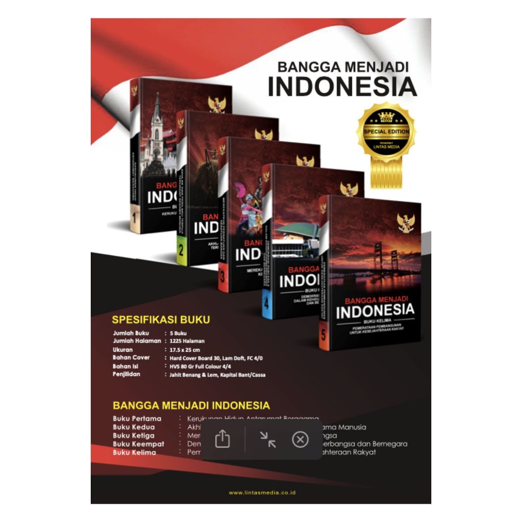 Buku Seri Bangga Menjadi Indonesia (5 Jilid)