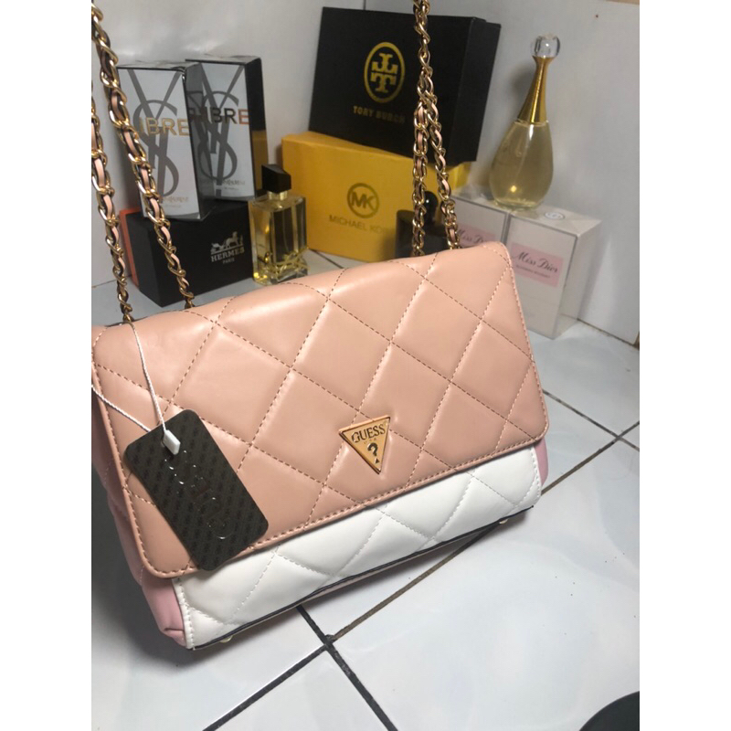 Tas Sling Bag Guess USA Pink - Online Store Purwokerto