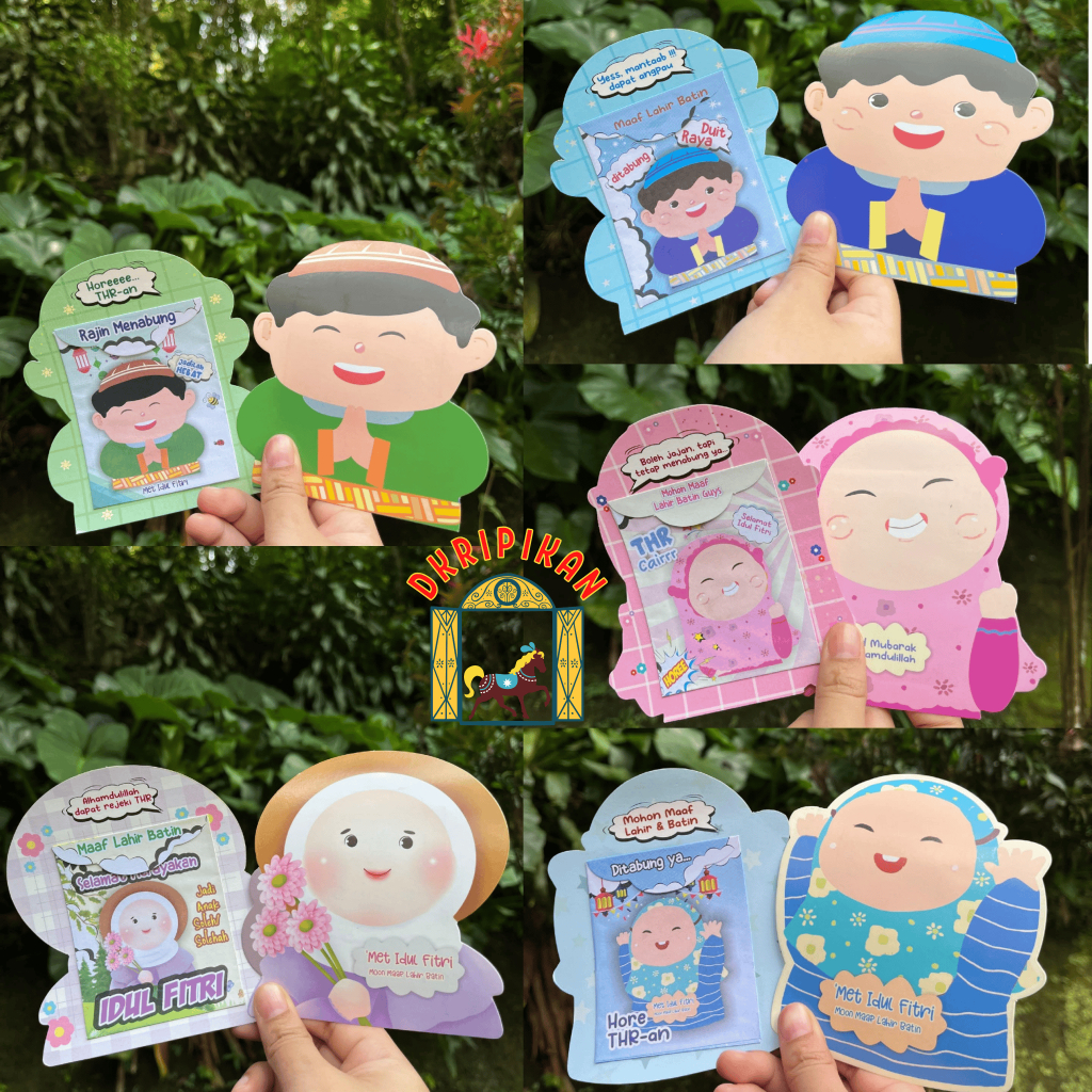 

[EDISI LEBARAN] AMPLOP LEBARAN 3D LUCU SIH