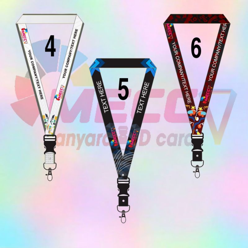 TALI LANYARD COSTUM NAMA DAN LOGO / TALI LANYARD ID CARD / LANYARD CETAK 2 SISI
