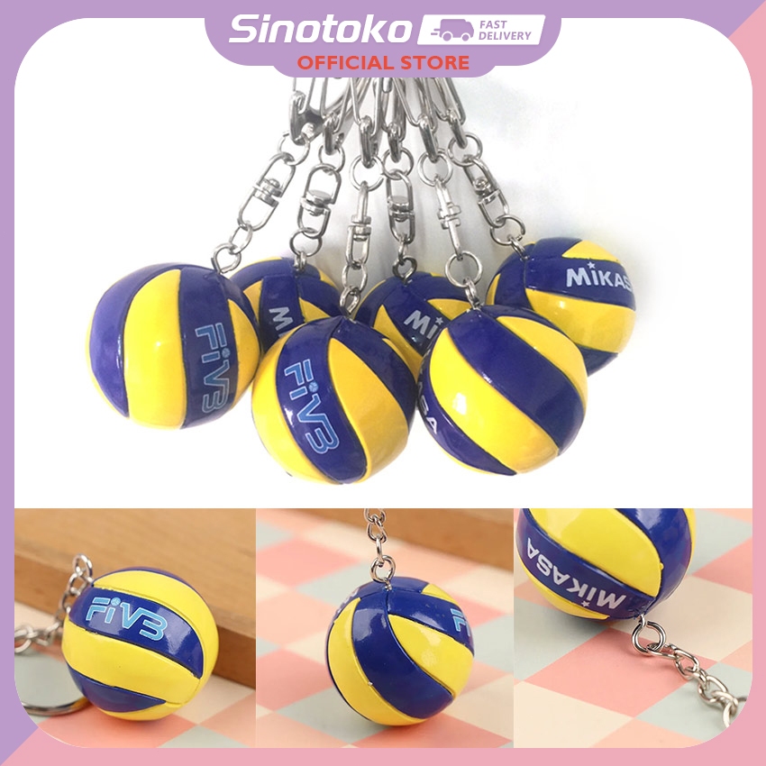 Gantungan Kunci Bola Voli Mini / Gantungan Kunci Bola Voli Hadiah / Gantungan Kunci Bola Voli PVC