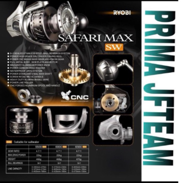 Reel Ryobi Safari Max SW 5500-6500