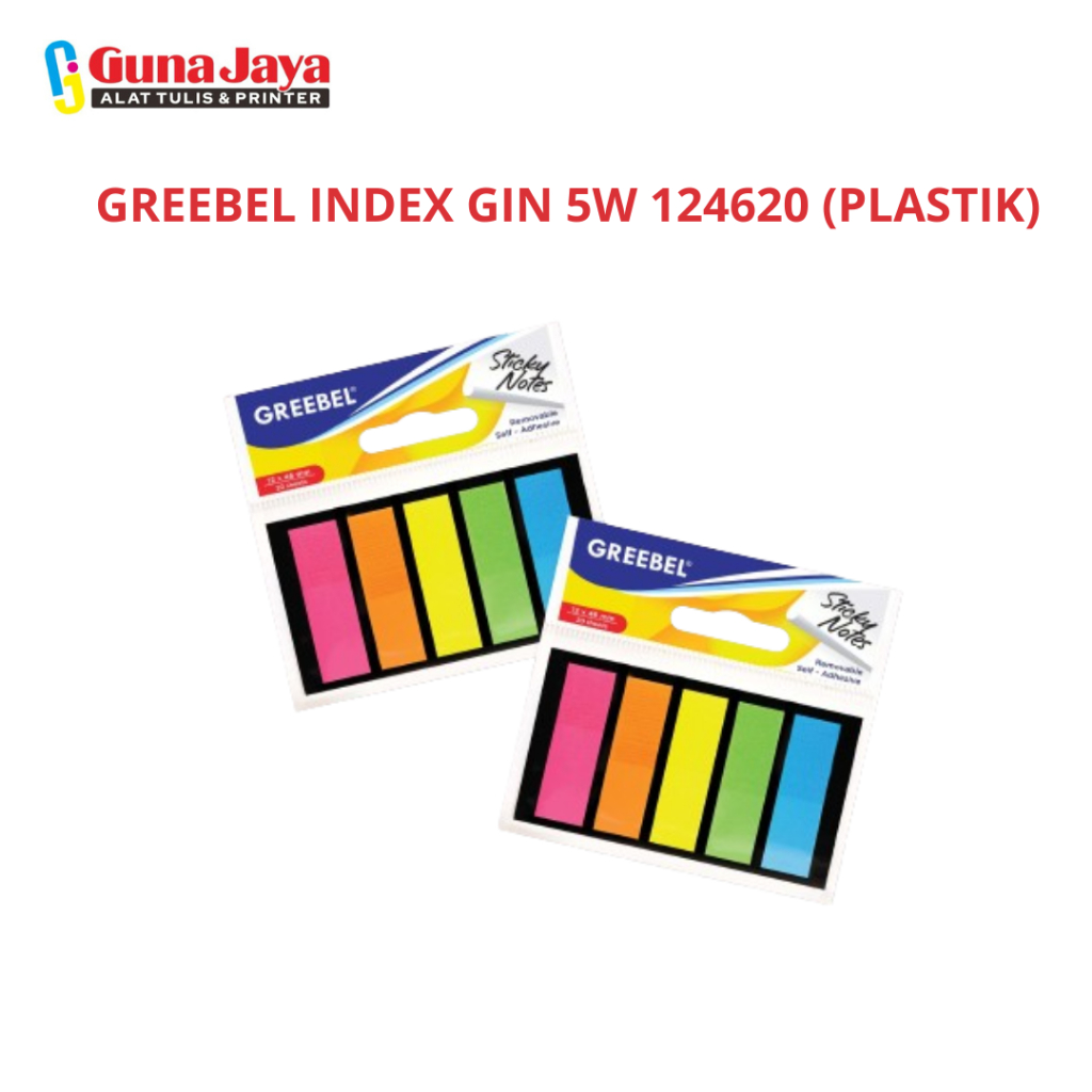 

GREEBEL Sticky Notes Kertas Catatan 6 Warna 20 Lembar (5W 124620) Note Memo Alat Tulis Kantor