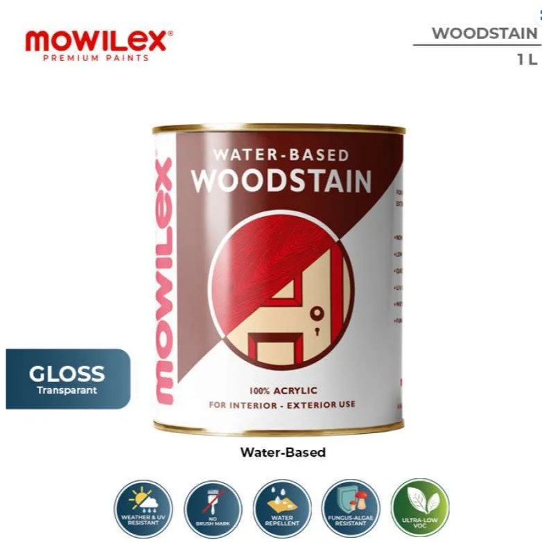 Cat Wood Stain Kayu MOWILEX Water Based 1 Liter
