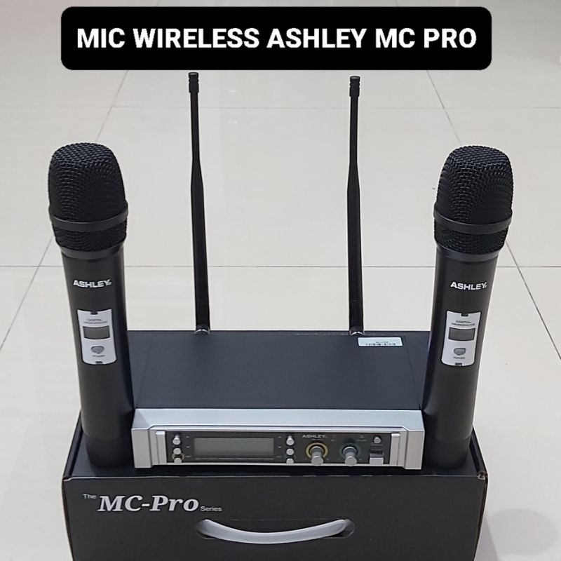 ASHLEY Mic Wireless MC-PRO Series 2 Microphone Digital MC Pro Anti Feedback