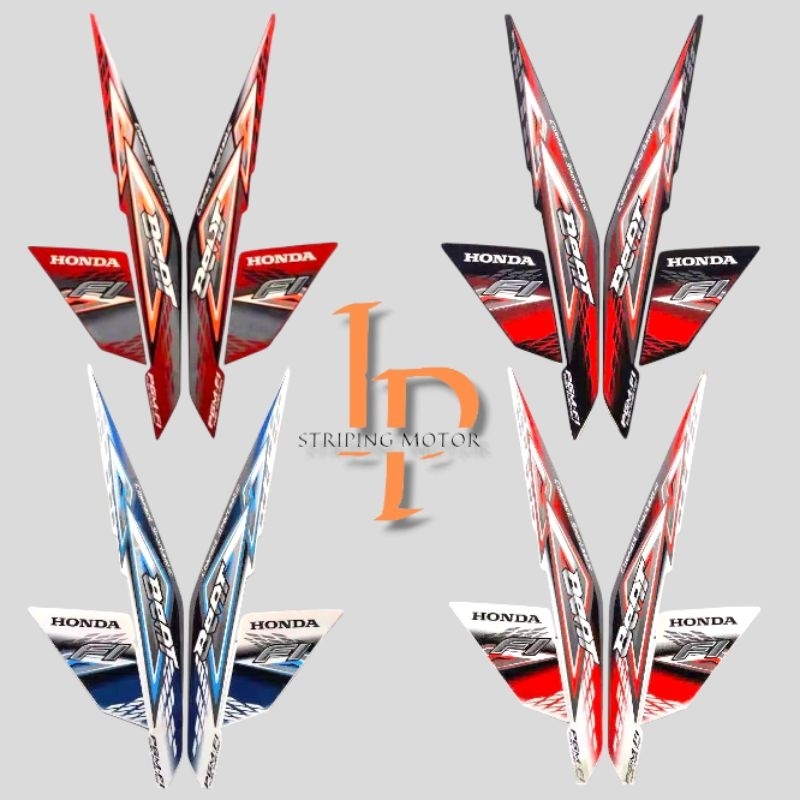 Stiker Striping Lis Bodi Motor Honda Beat FI 2014 Standar
